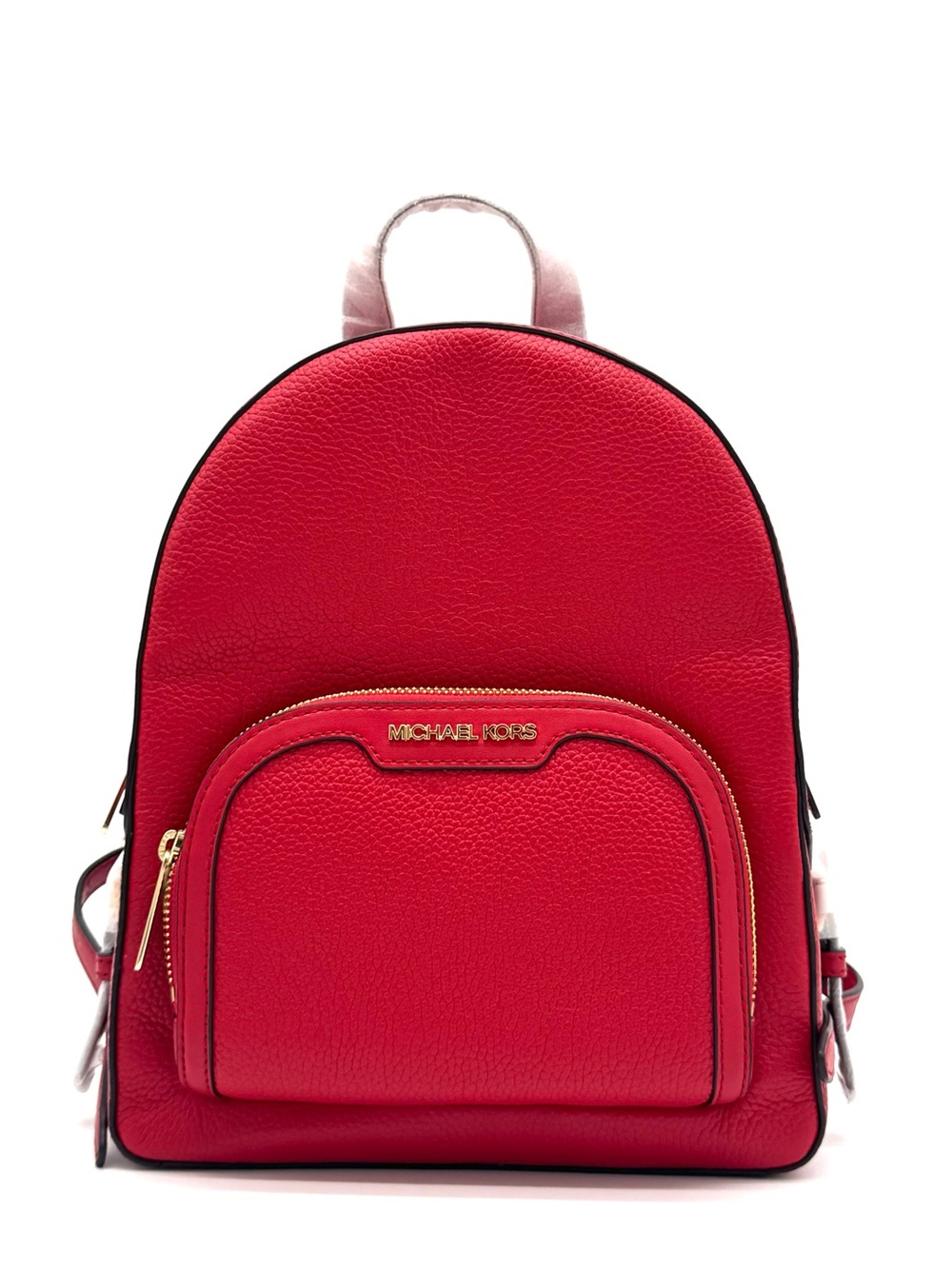 Michael Kors Jaycee Medium Signature Logo Backpack Bright Red - Picture 2 of 11